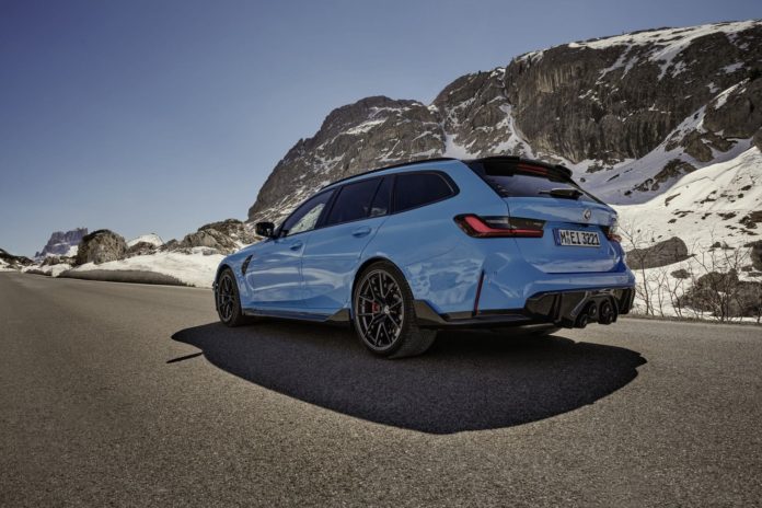 €163,000 BMW M3 Touring Riviera Blue Flaunts M Performance Parts On Video