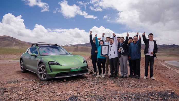 Porsche Taycan Cross Turismo Shatters Altitude Record in Tibet