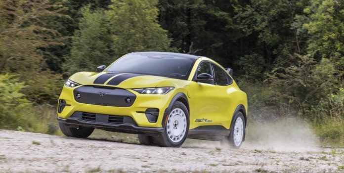 The 2024 Ford Mustang Mach-E Rally Channels the Spirit of the Focus RS