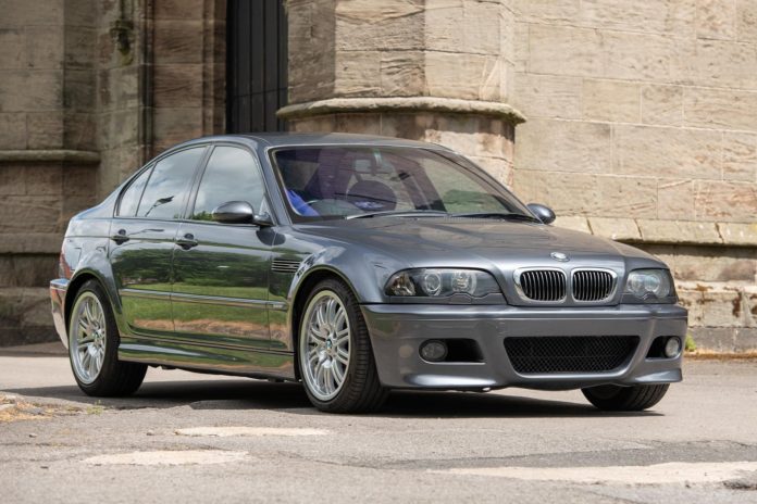 This E46 BMW M3 Four-Door Sedan Was Once A Humble 320i