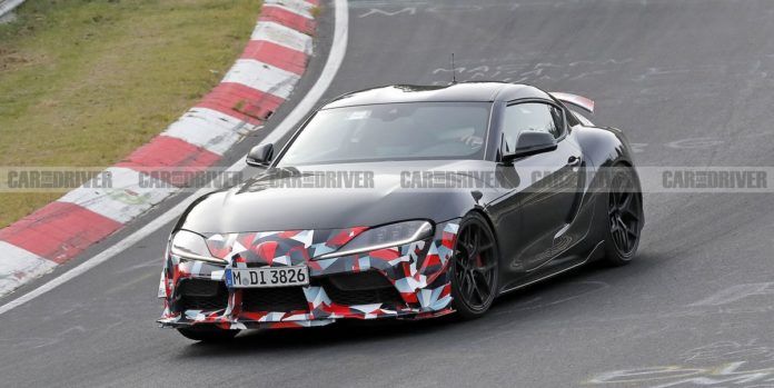 2025 Toyota GRMN Supra Spied Testing, Possibly Hiding 473-HP M4 Engine