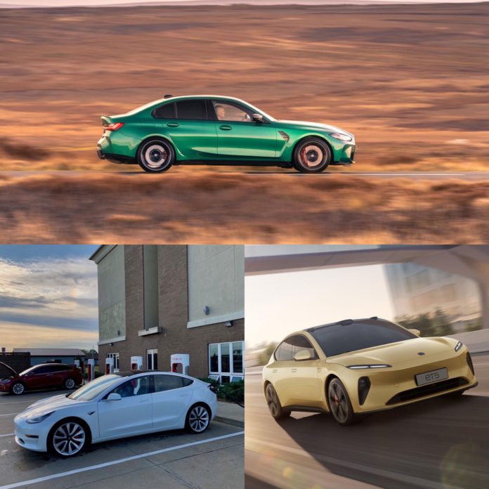 BMW M3 vs. Tesla Model 3 vs. Nio ET5 - The Weirdest Drag Race