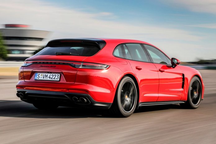 2021-2023 Porsche Panamera Sport Turismo Aft View