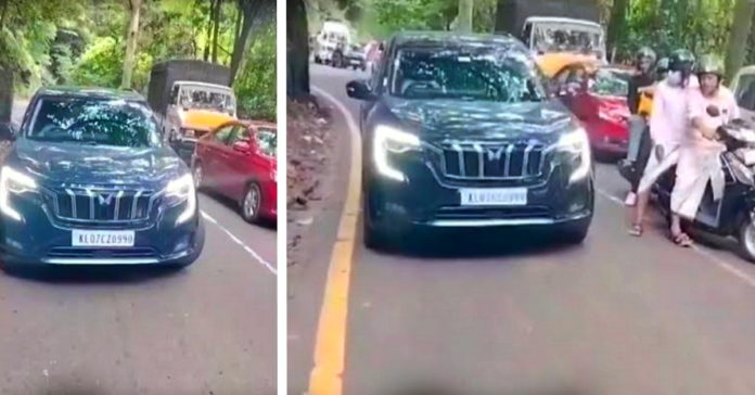 mahindra xuv700 vs truck kerala