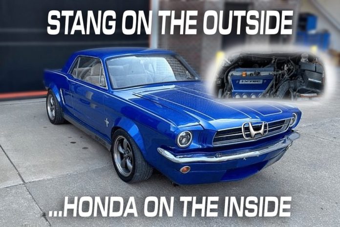 Car Mod Atrocities: 1965 Ford Mustang Build Is Actually A Honda Civic