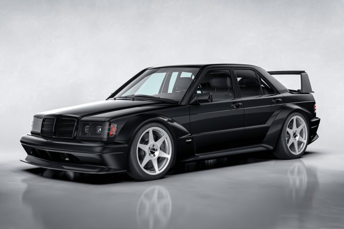 First Images Of HWA's Mercedes 190E 2.5-16 Evo II Restomod Look Mega