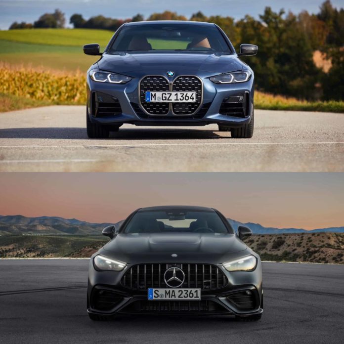 Mercedes-AMG CLE 53 vs. BMW 4 Series Coupe: Photo Comparison