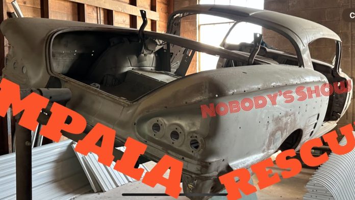 Nobody’s Show Is Rescuing an abandoned 1958 Chevy Impala Project! 348, 3 Deuces, P/S, P/B, Wonderbar! It’s a 33,000 mile car!