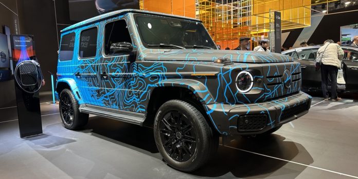 Future Mercedes-Benz EQG Makes Debut in Camouflage at CES