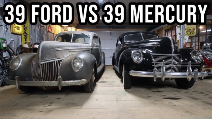 How Different Are 1939 Ford And 1939 Mercury Coupes? Ford And Mercury Are The Same Right? Or Are They?