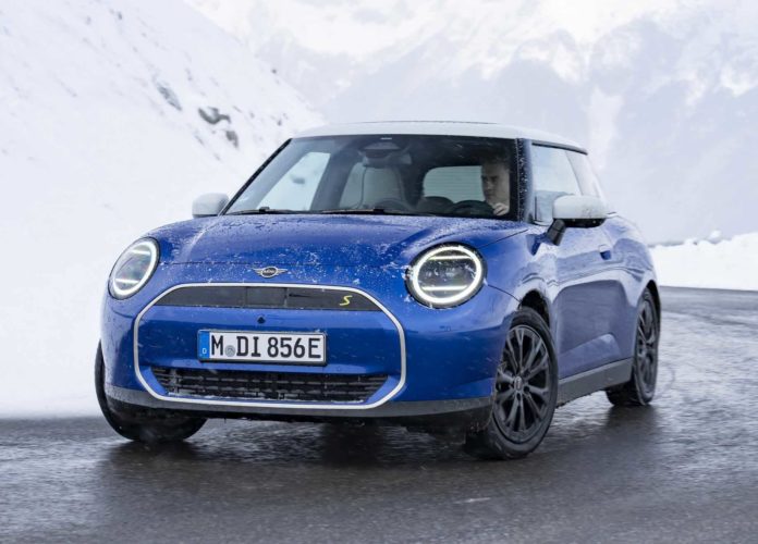 New MINI Cooper SE Photographed In A Winter Wonderland