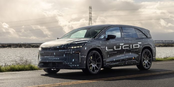 2025 Lucid Gravity Prototype Electric SUV Shows Promise