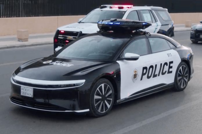 Lucid Air Joins Police Force As Luxury EV Patrol Car