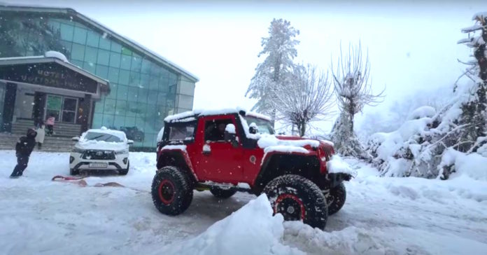 monster mahindra thar family car rescue