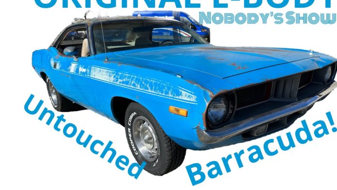 One Owner, Original, Unmolested 1972 Plymouth Barracuda! Blue with White Interior, Rallye Dash