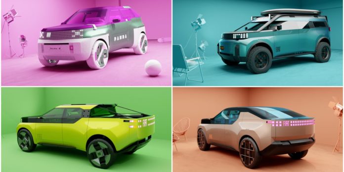 Panda-Inspired Fiat Concepts Preview the Brand's Future Lineup