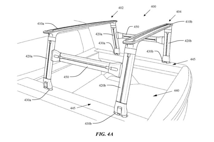 Rivian Patents Stowable Bed And Roof Rack System