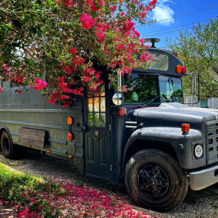 School bus tiny home