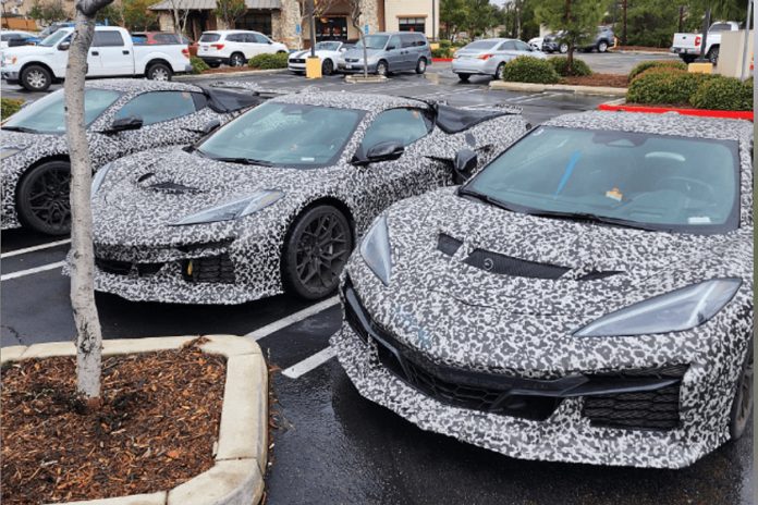 Trio Of Chevrolet Corvette ZR1s Spied Testing In San Diego