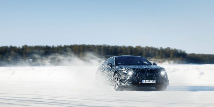 2026 Mercedes-AMG EV Teased While Testing in the Snow