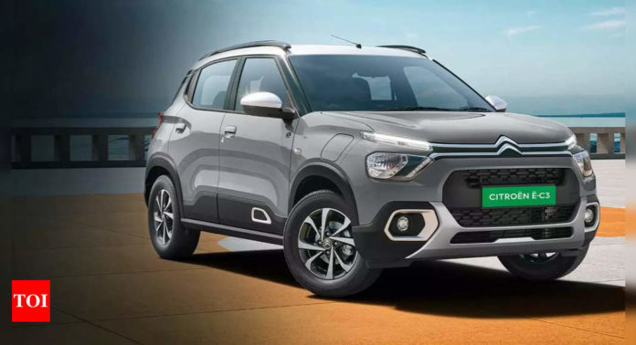 Big electric car sale order for Citroen e-C3 EV: 4,000 cars to be purchased by BluSmart - Times of India