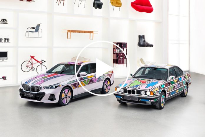 New BMW i5 Art Car Showcases Enhanced Color-Changing Tech