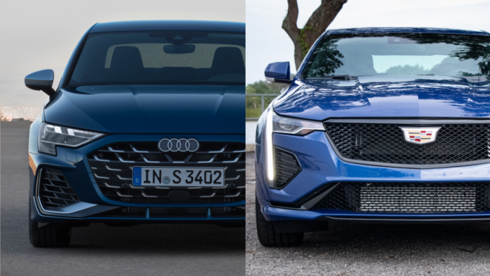 Hot Sedan Comparison: 2025 Audi S3 Vs. 2024 Cadillac CT4-V 