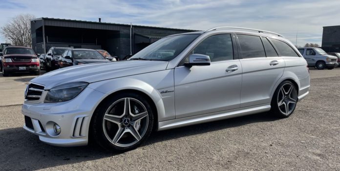 Junkyard Saves Illegally Imported Mercedes C63 Wagon from Crusher