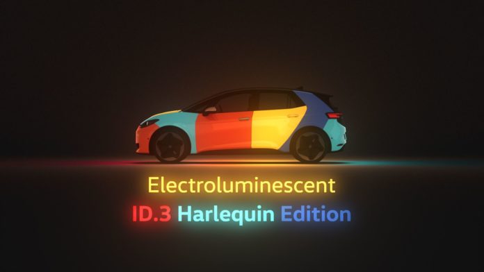 Volkswagen Creates Electroluminescent Harlequin Paint For Some Light-Hearted Fun