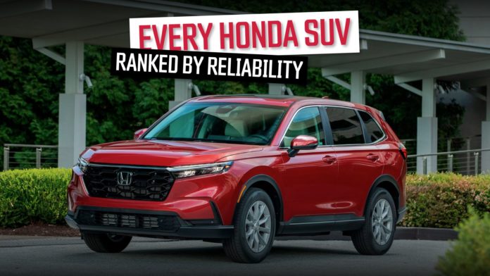 Every Honda SUV On Sale Ranked By Reliability