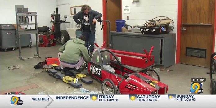 Kennedy High School students prepare for final electric car races of season