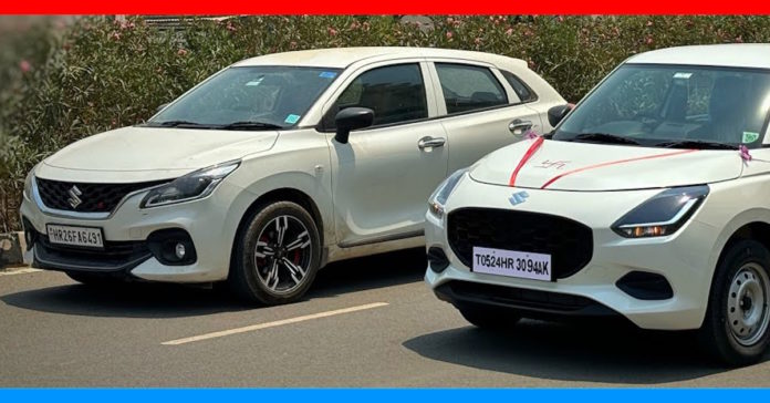 maruti swift vs baleno drag race featured