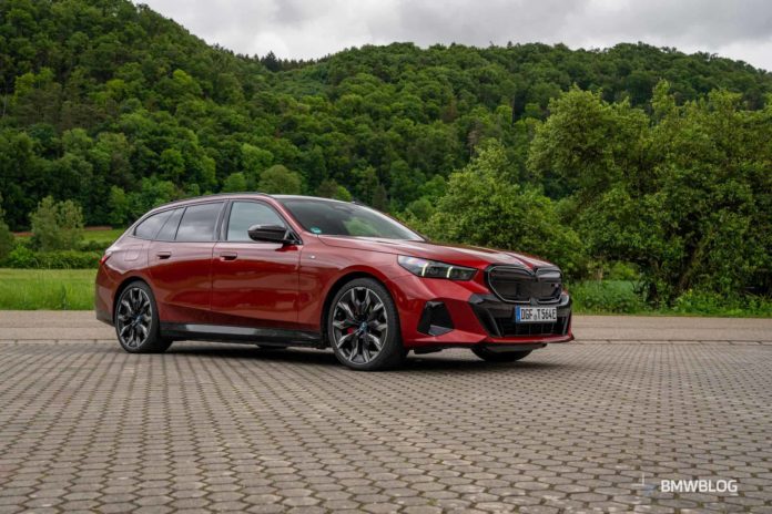 See The BMW i5 M60 Touring In Fire Red From Every Angle