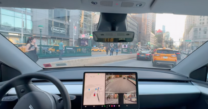 Watch Tesla's controversial Full Self-Driving take on New York traffic