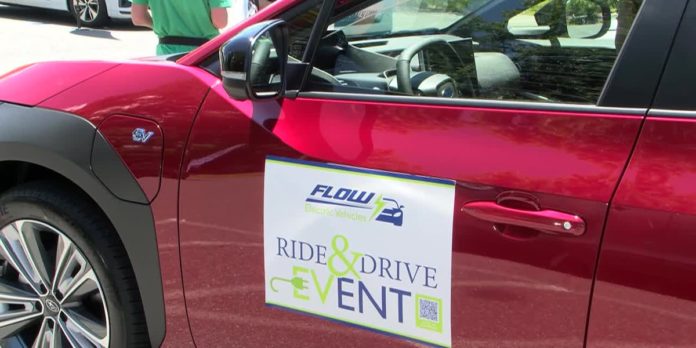 Electric vehicle drive test held at Charlottesville High School