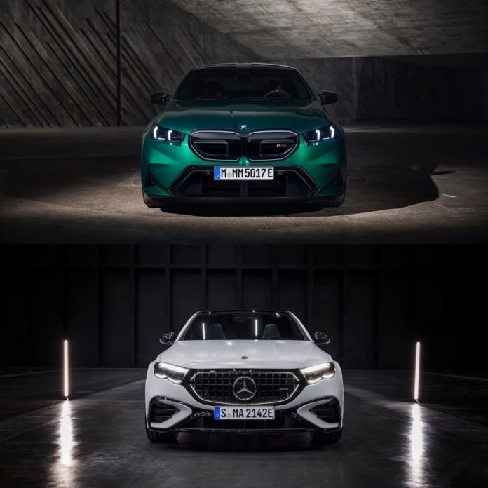 Photo Comparison: Mercedes-AMG E-Class vs. G90 BMW M5