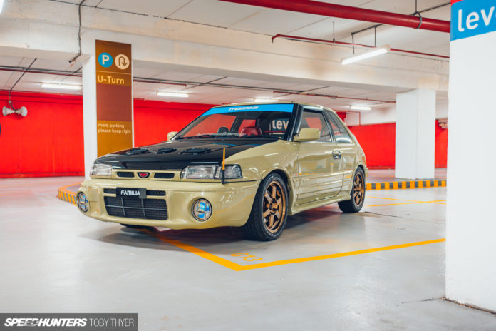 A Malaysian-Modified Mazda Familia