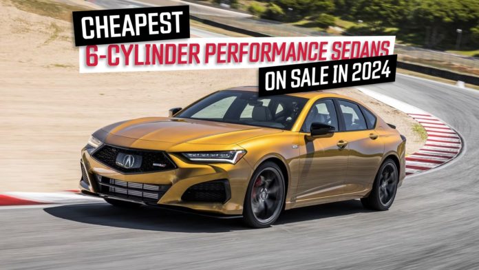 Cheapest 6-Cylinder Performance Sedans On Sale In 2024