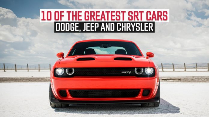 Jeep, Chrysler, And Dodge SRT: What It Means And 10 Of The Best SRT Cars