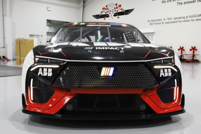 NASCAR Rolls Out First Electric Race Car