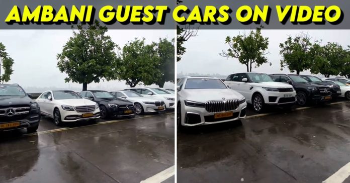 ambani wedding cars