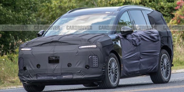 Hyundai's New Three-Row EV Spied Looking a Lot Like the Seven Concept