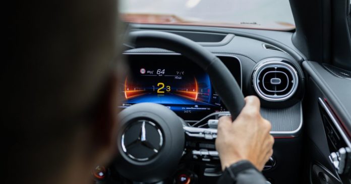 The only way to safely hold a car steering wheel