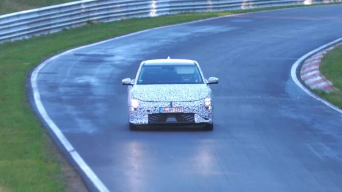 Video: Here's Kia's EV4 Hatchback Being Pushed Around The Track